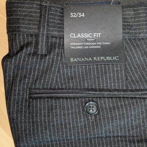 Banana Republic Mens Pinstripe Dress Pants 32x34